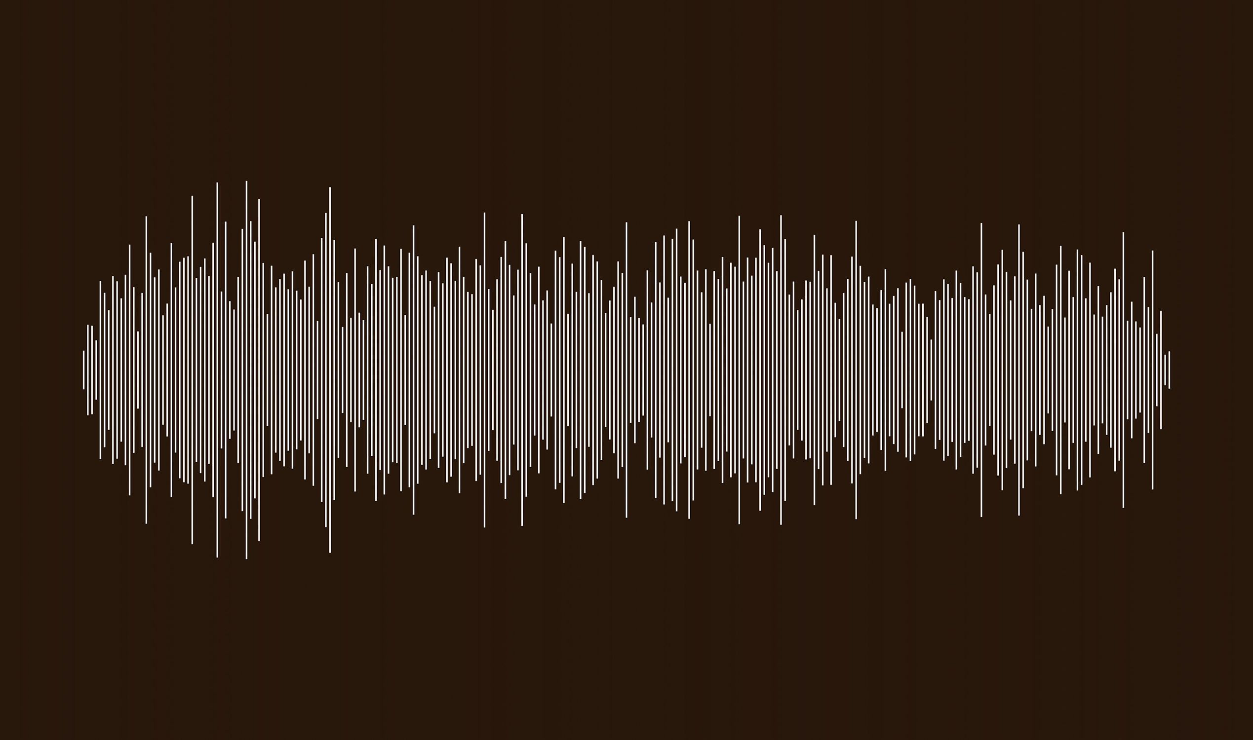 Stock illustration of sound waves in brown and white colors