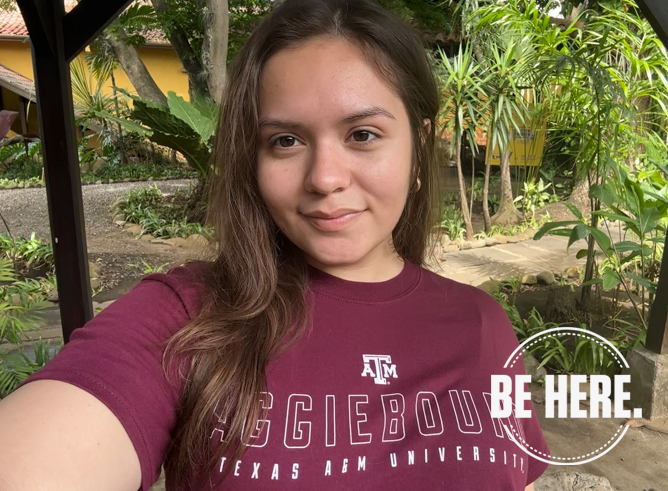 Texas A&M University English major Ana Renfroe