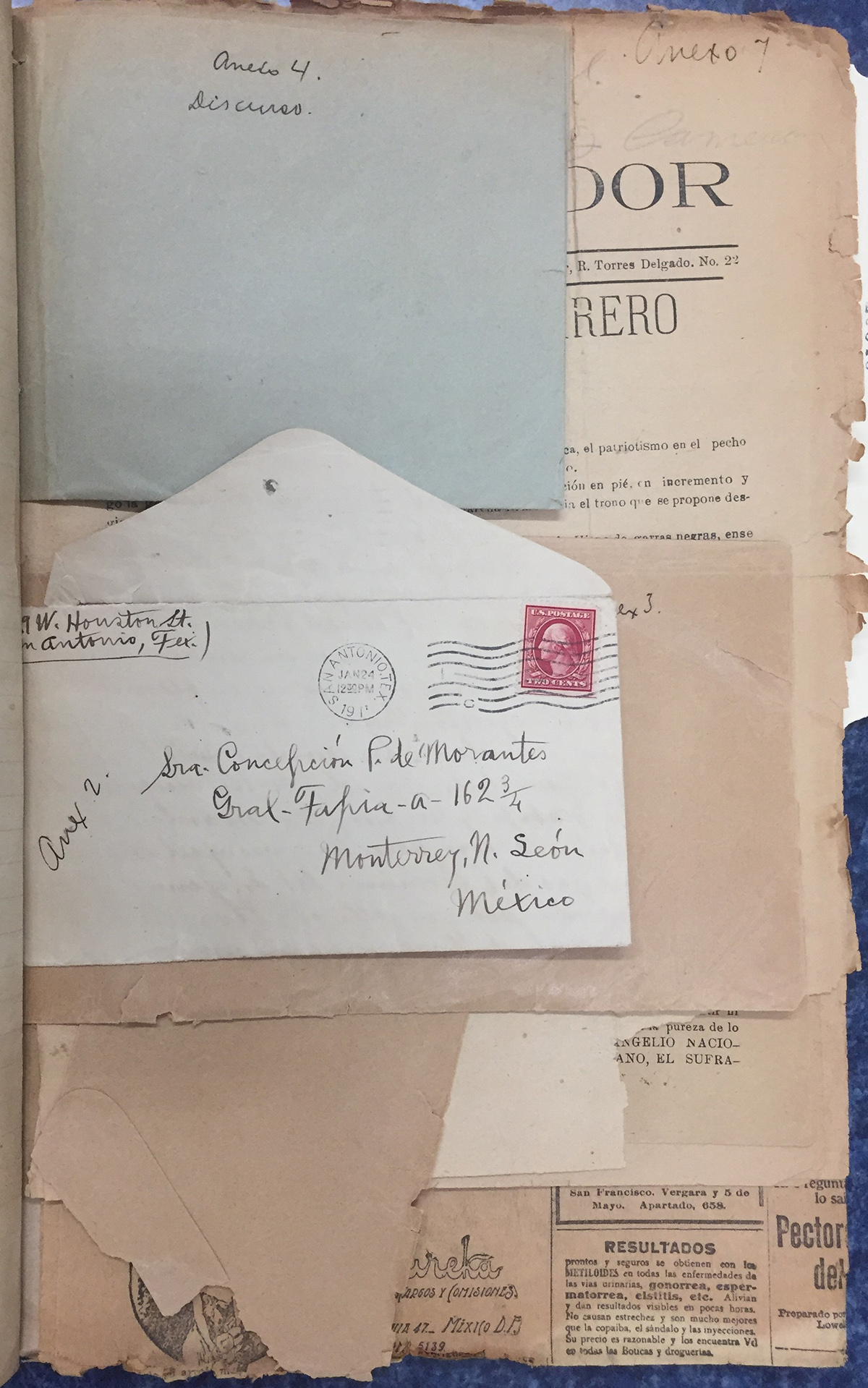 A sampling of archival material that Texas A&M history professor Dr. Sonia Hernández located in the Mexican archives