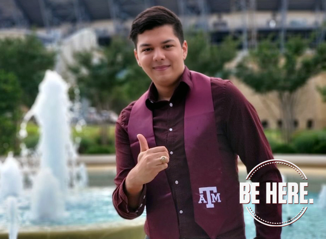 2020 Texas A&M University sociology graduate and Human Resources employee Seth Crouch