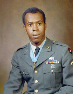 Official United States Army portrait of Texas A&M University chemistry former student and Congressional Medal of Honor recipient Clarence Sasser