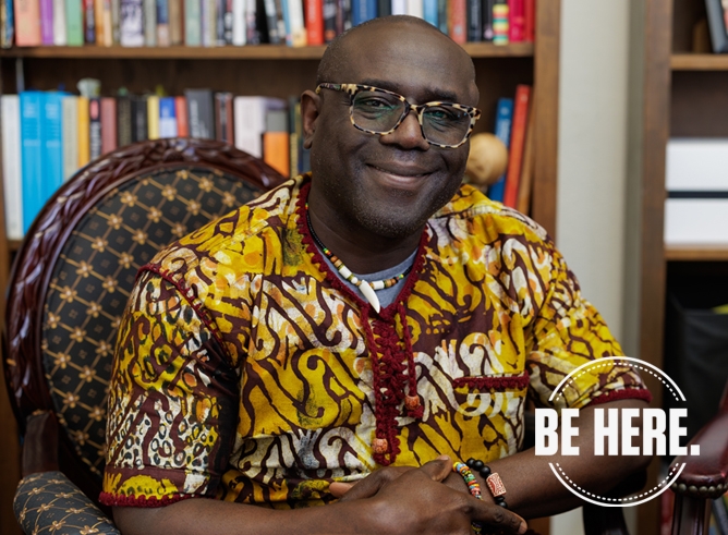 Texas A&M University global languages and cultures professor Alain Lawo-Sukam